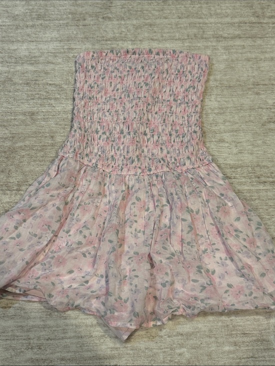 Hollister Dresses & Skirts - Hollister Pink Floral Smocked Sundress Romper